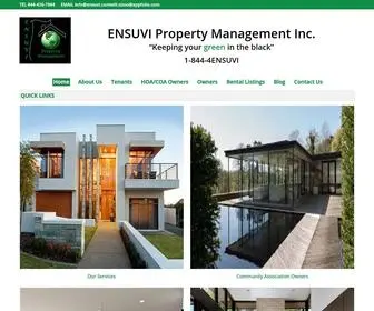 Ensuvi.com(ENSUVI Property Management Inc) Screenshot