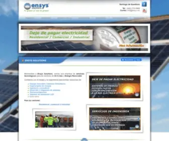 Ensys.mx(Ensys Solutions : Energía Solar) Screenshot