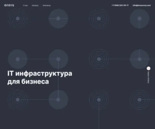 Ensyscorp.com(Главная) Screenshot