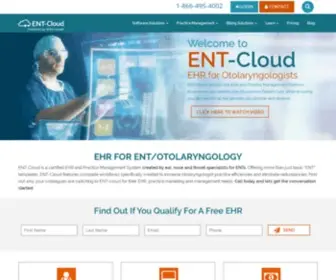 ENT-Cloud.com(EHR for Otolaryngology) Screenshot