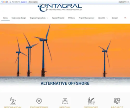 Entagral.com(Entagral Engineering) Screenshot