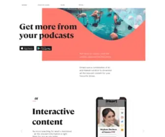 Entale.co(Get more from your podcasts) Screenshot