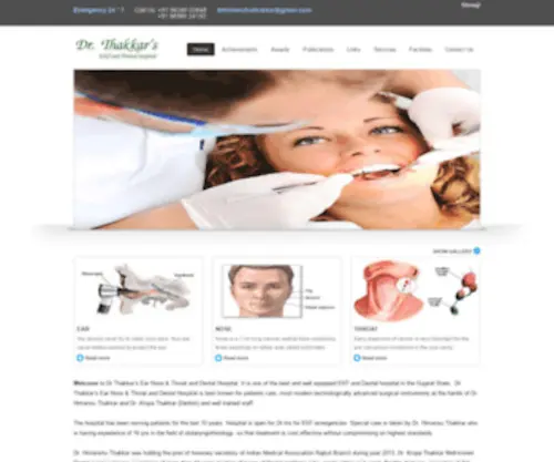 Entanddentalsurg.com(Dr.Thakkar's Dental & ENT Hospital) Screenshot