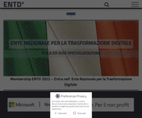 ENTD.org(Ente Nazionale Digitale ed Innovazione) Screenshot