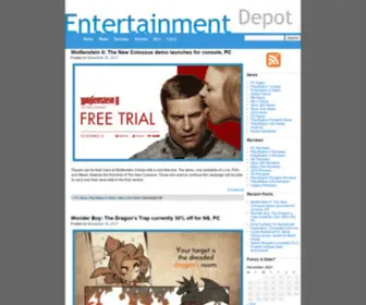 Entdepot.com(The Entertainment Depot) Screenshot