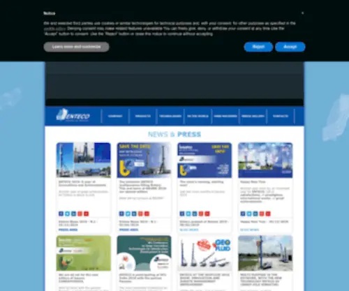 Entecodrill.com(Experience and innovation) Screenshot