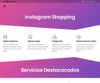 Entegracion.cl(Redes Sociales con Ecommerce) Screenshot