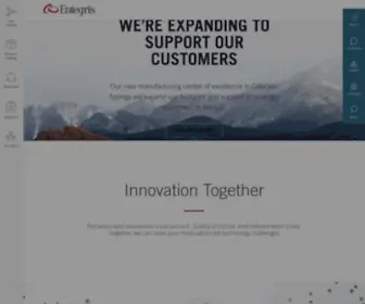 Entegris.com(Home) Screenshot