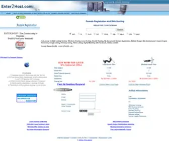 Enter2Host.com(Linux Web Hosting) Screenshot