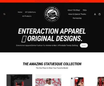 Enteractionapparel.com(EnterAction Apparel) Screenshot