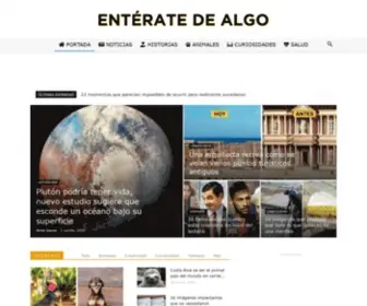 Enteratedealgo.com(Entérate de algo) Screenshot