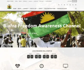 Enterbiafra.com(ENTER BIAFRA FREEDOM AWARENESS CHANNEL) Screenshot