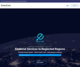 Entercoin.net(Technological and Financial Inclusion) Screenshot