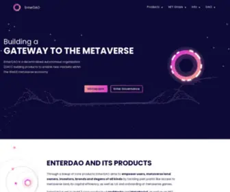 Enterdao.xyz(Building a gateway to the metaverse) Screenshot