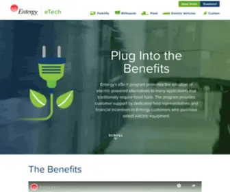 Entergyetech.com(Entergy Electric Technology Programs and Incentives) Screenshot