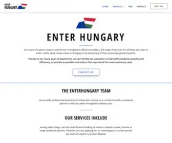 Enterhungary.com(RESIDENCE PERMIT) Screenshot