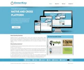 Enterkeysolutions.com(Mobile application development) Screenshot