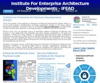 Enterprise-Architecture.info(Institute For Enterprise Architecture Developments) Screenshot