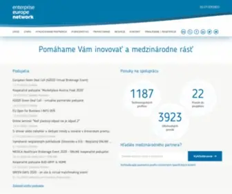 Enterprise-Europe-Network.sk(Enterprise Europe Network Slovensko) Screenshot