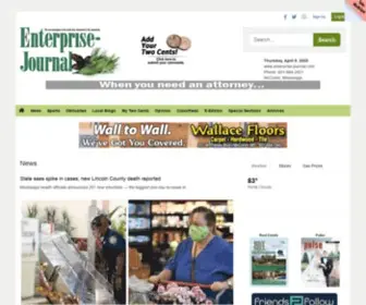 Enterprise-Journal.com(The one newspaper in the world most interested in this community) Screenshot