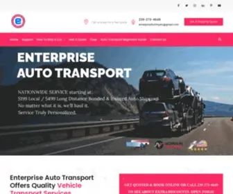 Enterpriseautotransport.com(Enterprise Auto Transport is the number one rated car transporter in the Naples) Screenshot