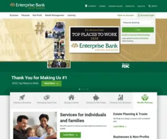 Enterprisebanking.com(Enterprise Bank) Screenshot