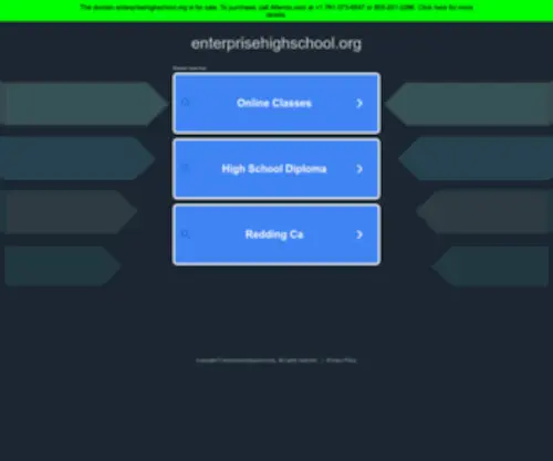 Enterprisehighschool.org(Hoge School) Screenshot