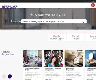 Enterprisejobskills.sg(Enterprise Portal for Jobs & Skills) Screenshot