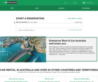 Enterpriserentacar.com.au(Enterprise Rent) Screenshot