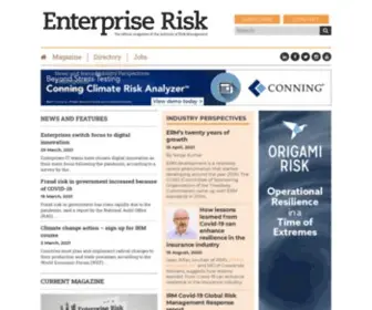 Enterpriseriskmag.com(Enterprise RiskEnterprise Risk) Screenshot