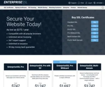 Enterprisessl.com(EnterpriseSSL Official Site) Screenshot