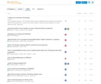 Enterprisestechnology.com(Enterprise Technology Forum) Screenshot