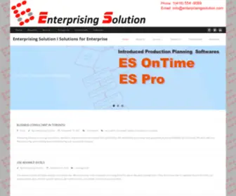 Enterprisingsolution.com(Enterprising Solution I Solutions for Enterprise) Screenshot