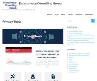 Enterprivacy.com(Boutique privacy consulting company focusing on Privacy by Design) Screenshot