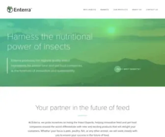 Enterra.com(Harness the Nutritional Power of Insects) Screenshot