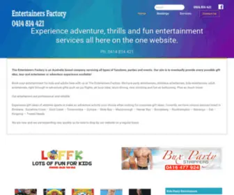 Entertainersfactory.com.au(Entertainersfactory) Screenshot