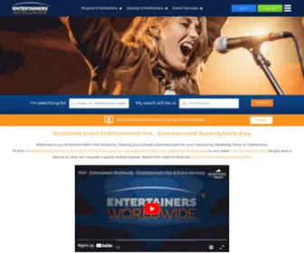 Entertainersworldwide.com(Entertainers Worldwide) Screenshot
