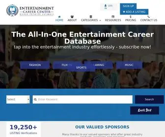 Entertainmentcareercenter.com(Entertainment Career Center) Screenshot