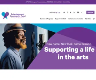 Entertainmentcommunity.org(Entertainment Community Fund) Screenshot