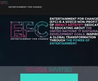 Entertainmentforchange.com(Entertainment for Change) Screenshot