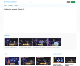 Entertainmentnepal.net(Entertainment Nepal) Screenshot