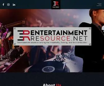 Entertainmentresource.net(Entertainment solutions serving the Hospitality) Screenshot