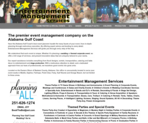 Entertainmentstars.com(Mobile AL Gulf Shores AL Entertainment) Screenshot