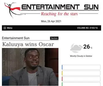 Entertainmentsun.com(Entertainment Sun) Screenshot