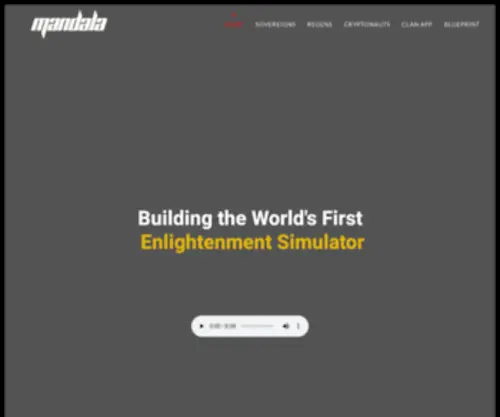 Enterthemandala.com(Enter the Mandala) Screenshot