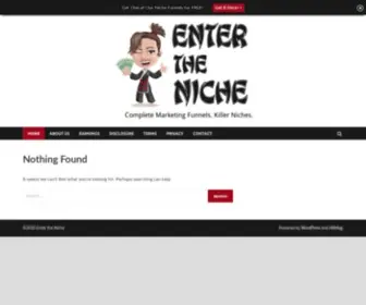 Entertheniche.com(Enter the Niche) Screenshot