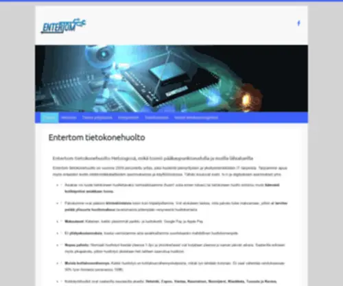 Entertom.fi(Entertom tietokonehuolto Helsinki) Screenshot