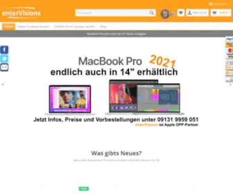 Entervisions.de(Qualifizierter SONOS Experte und Apple Online Shop aus Erlangen) Screenshot