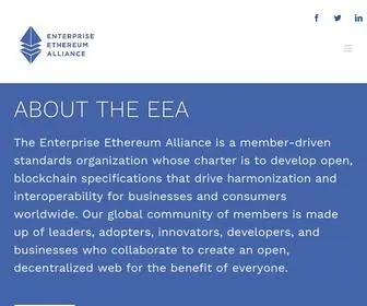 Entethalliance.org(Enterprise Ethereum Alliance) Screenshot