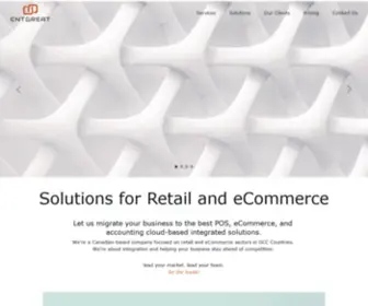 Entgreat.com(Solutions for Retail POS and eCommerce) Screenshot